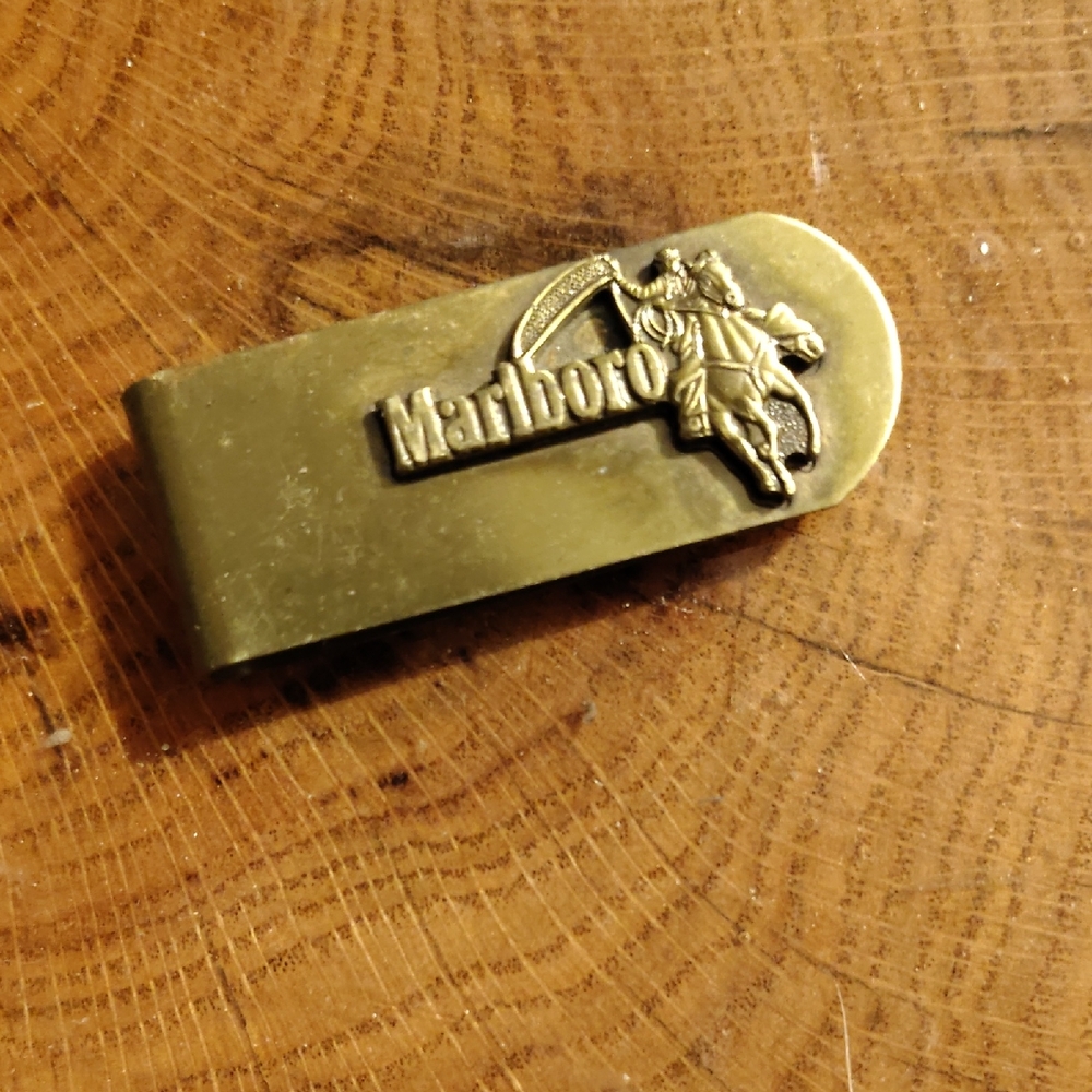 Marlboro Brass-Toned Money Clip